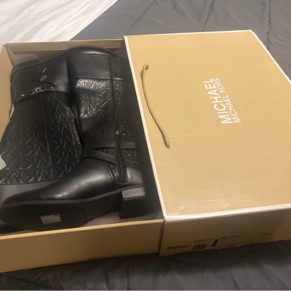 Michael Kors Black Riding Boots nwt